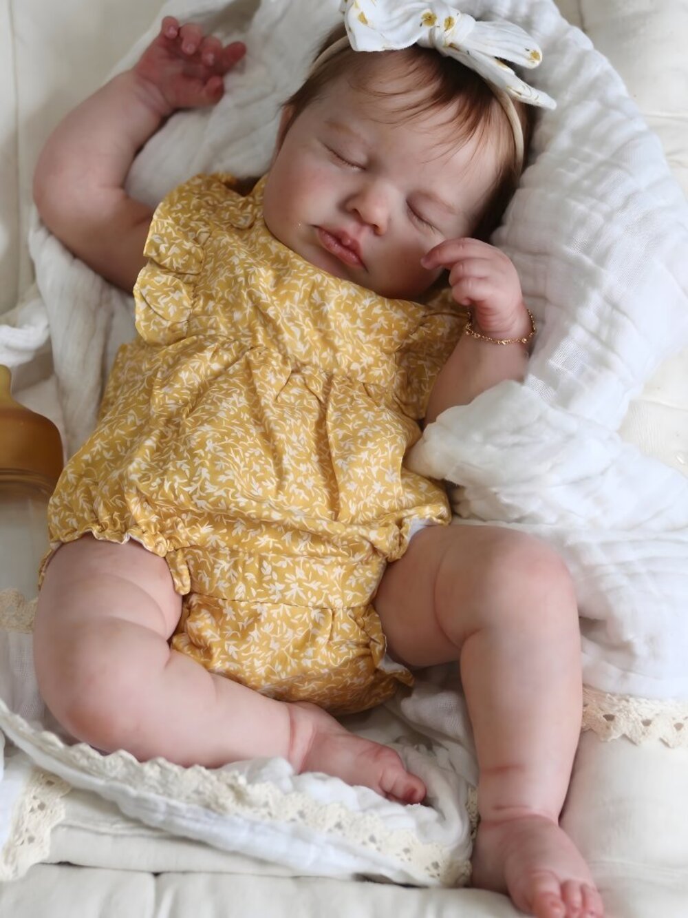 20 Inch Reborn Baby Girl Dolls Silicone Full Body Realistic Posable 3D Skin